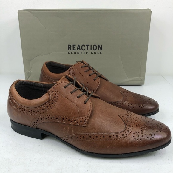 Kenneth Cole Reaction Zeke Lace Up Oxford Shoes - Picture 1 of 15